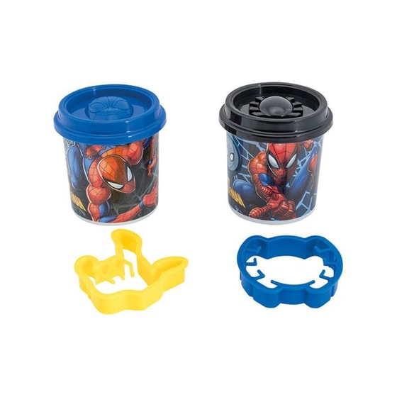 AS Company Πλαστελίνη Disney Frozen & Marvel Spiderman Σετ 2 Βαζάκια Με 2 Cutters - Τυχαία Επιλογή Σχεδίου image 1