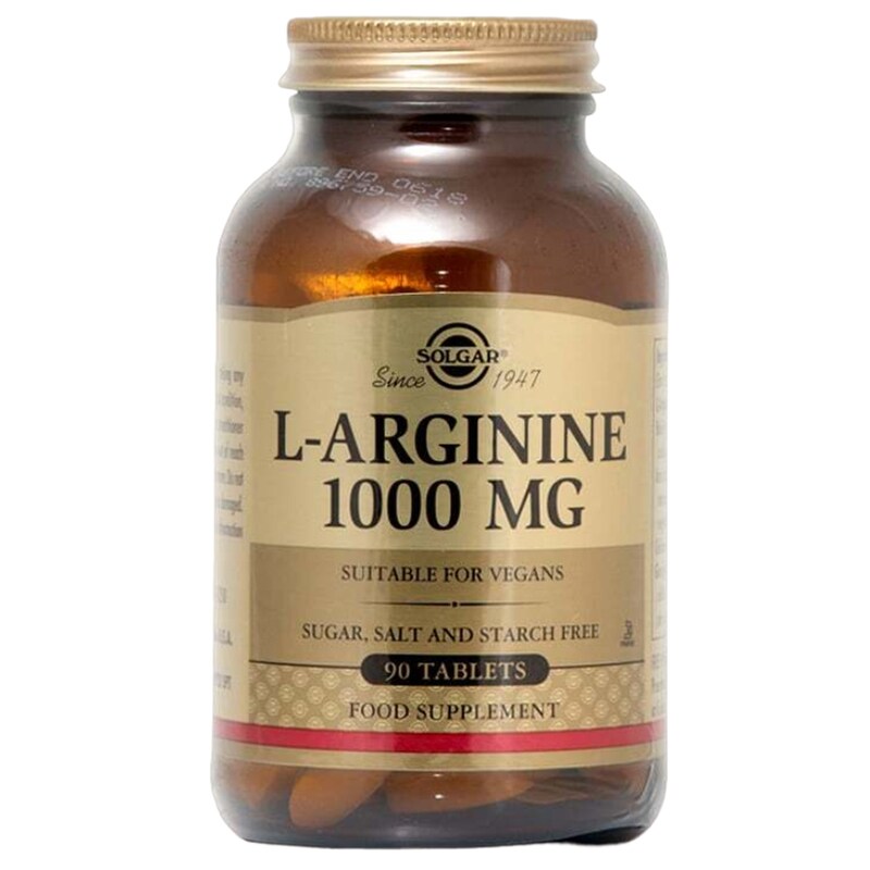 Αμινοξύ Solgar L-arginine 1000mg - 90 ταμπλέτες