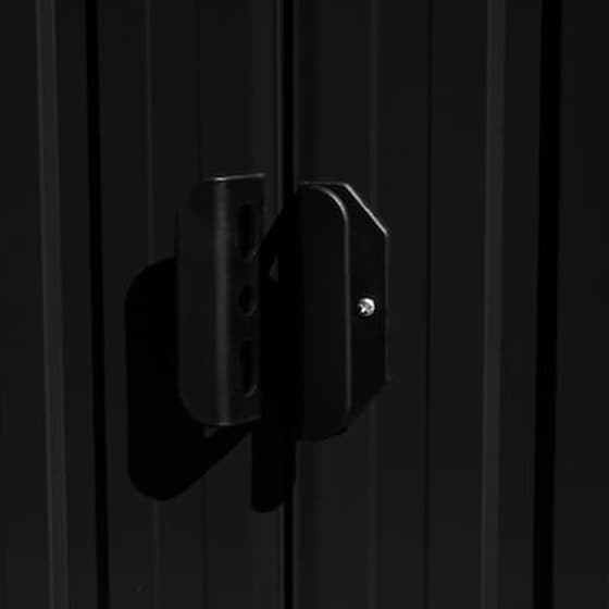 Vidaxl Αποθήκη Κήπου Ανθρακί 257 X 597 X 178 Εκ. Μεταλλική image 2