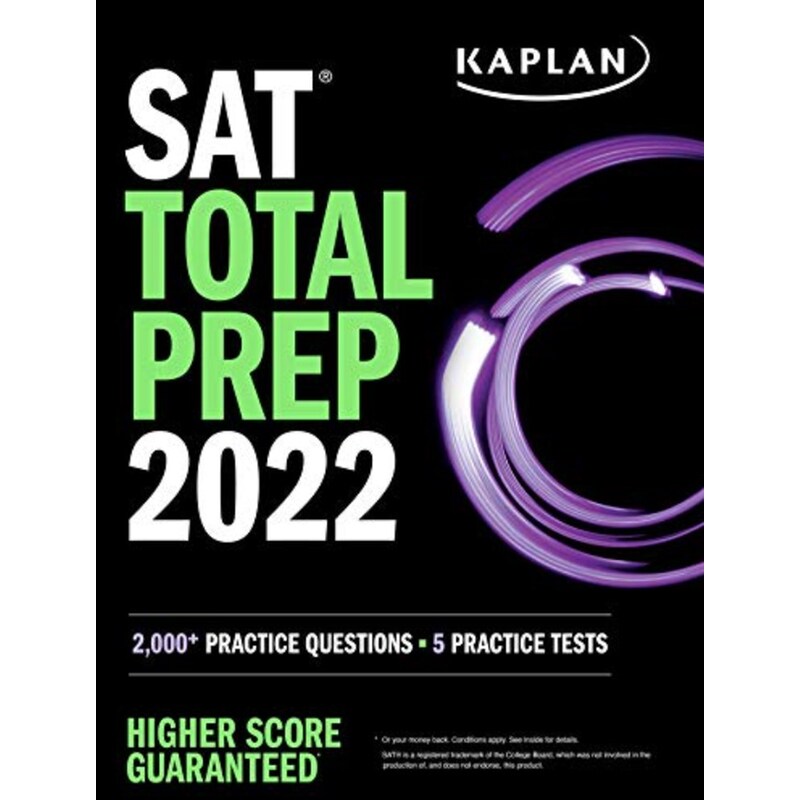 SAT Total Prep 2022: 2,000+ Practice Questions + 5 Practice Tests