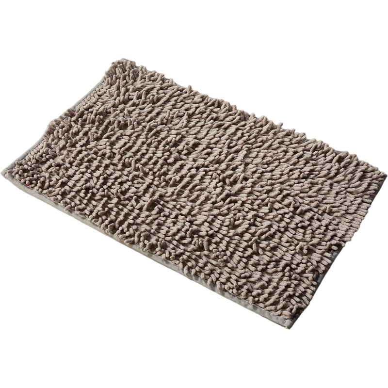 WHITEGG Πατάκι Μπάνιου Whitegg Ορθογώνιο από Πολυεστέρα 40x60 cm - Γκρι