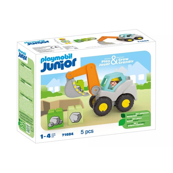 PLAYMOBIL® Junior Φορτωτής Εκσκαφέας (71684) image 0