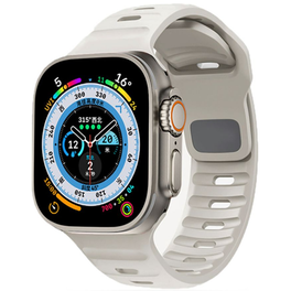 Λουράκι Tech-Protect Σιλικόνης για Apple Watch 49mm - Μπεζ