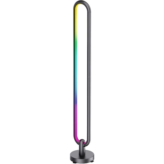 Φωτιστικό Δαπέδου Home Light FW09 με Τηλεχειριστήριο - Μαύρο image 0