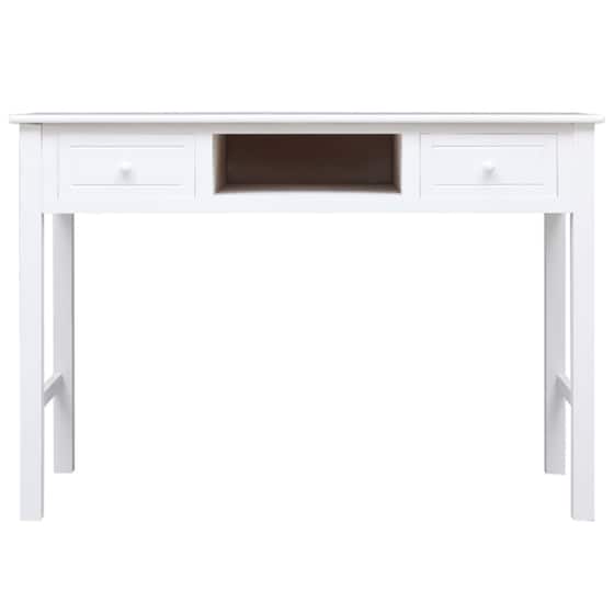 Γραφείο με Συρτάρια VidaXL από Ξύλο 110x45cm - Λευκό image 2