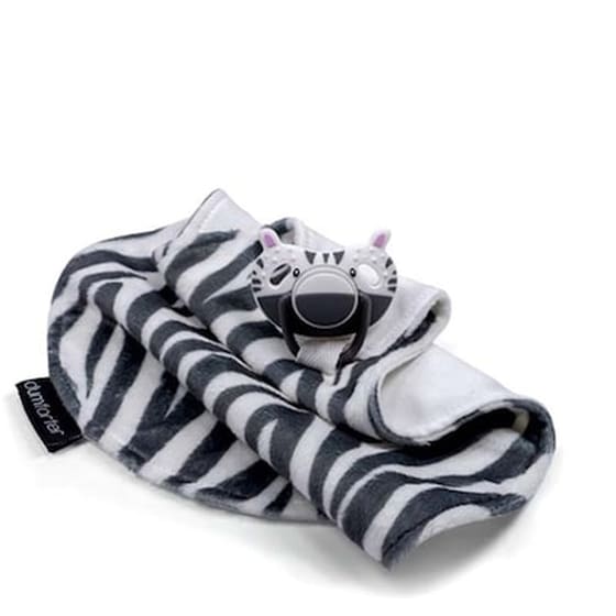 Dumforter Πιπίλα  - Μασητικό Και Πανάκι Παρηγοριάς 3 Σε 1   Zsazsa The Zebra (0-18 Μηνων ) image 0