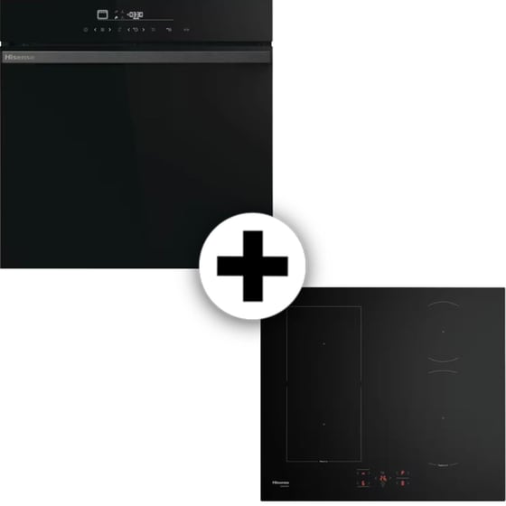HISENSE HI6431BFZ & HO66F 77 Lt Μαύρο Εντοιχιζόμενος Σετ Φούρνος και Εστία image 0