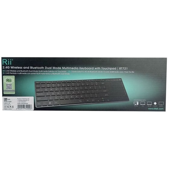 RIITEK RT721 Ασύρματο Πληκτρολόγιο Μαύρο (US) image 4