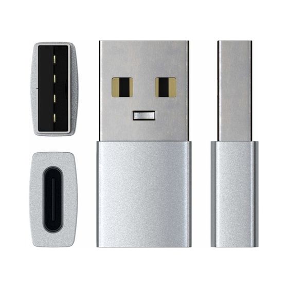 Αντάπτορας Satechi USB-A male σε USB-C female Ασημί image 3