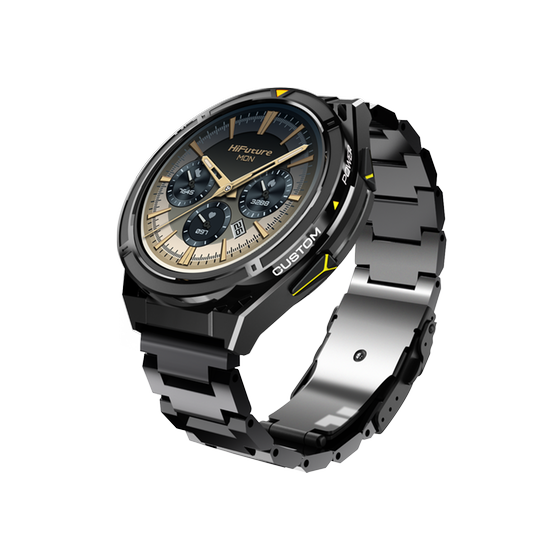 Smartwatch HiFuture Active 54mm - Black Yellow image 1