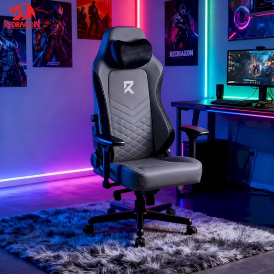 Καρέκλα Gaming Redragon C615 από Δερματίνη Γκρι image 3