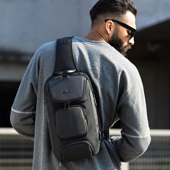 Τσαντάκι Ώμου Χιαστί Crossbody Bange Μαύρο image 9