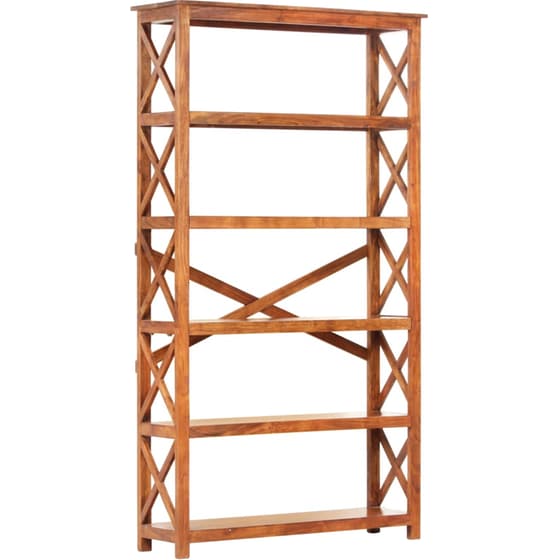 Βιβλιοθήκη VidaXL από Μασίφ Ξύλο Ακακίας 100x180 cm - Μελί image 0