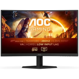 AOC Gaming C27G4ZXE Gaming Monitor 27" FHD VA Curved 280Hz 1ms