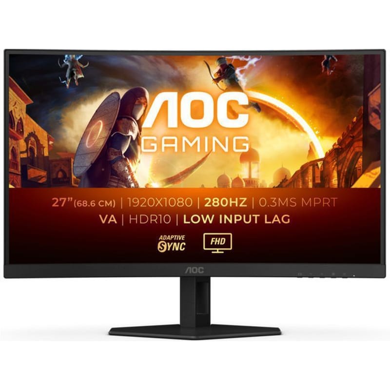 AOC AOC Gaming C27G4ZXE Gaming Monitor 27 FHD VA Curved 280Hz 1ms