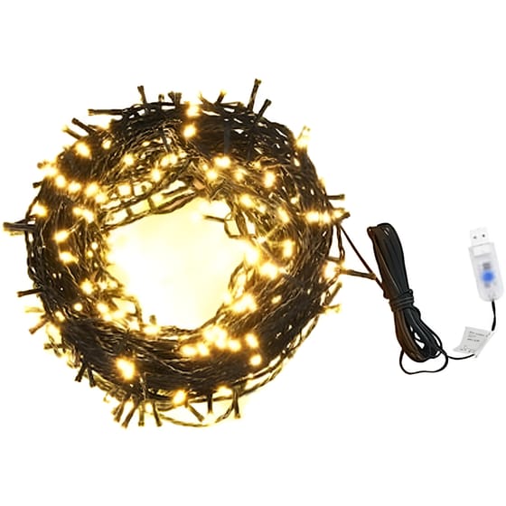 Χριστουγεννιάτικα Λαμπάκια VidaXL 400 Led 40m - Λευκό Θερμό image 0