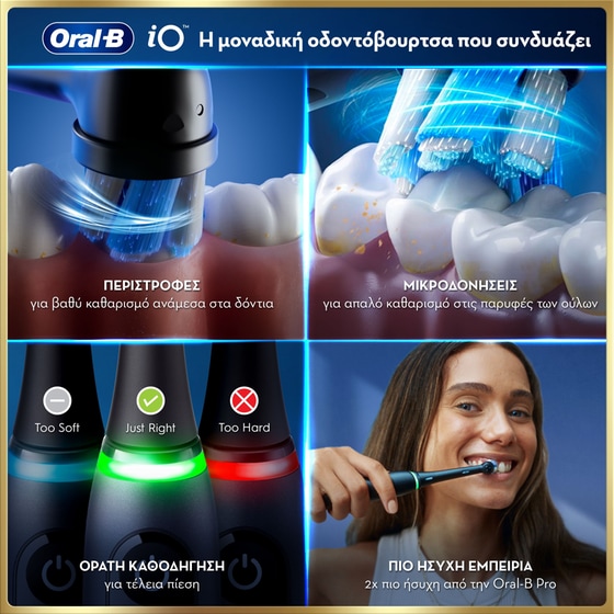 Ηλεκτρική Οδοντόβουρτσα ORAL B IO9 DUO Black Onyx & Rose Quartz image 10