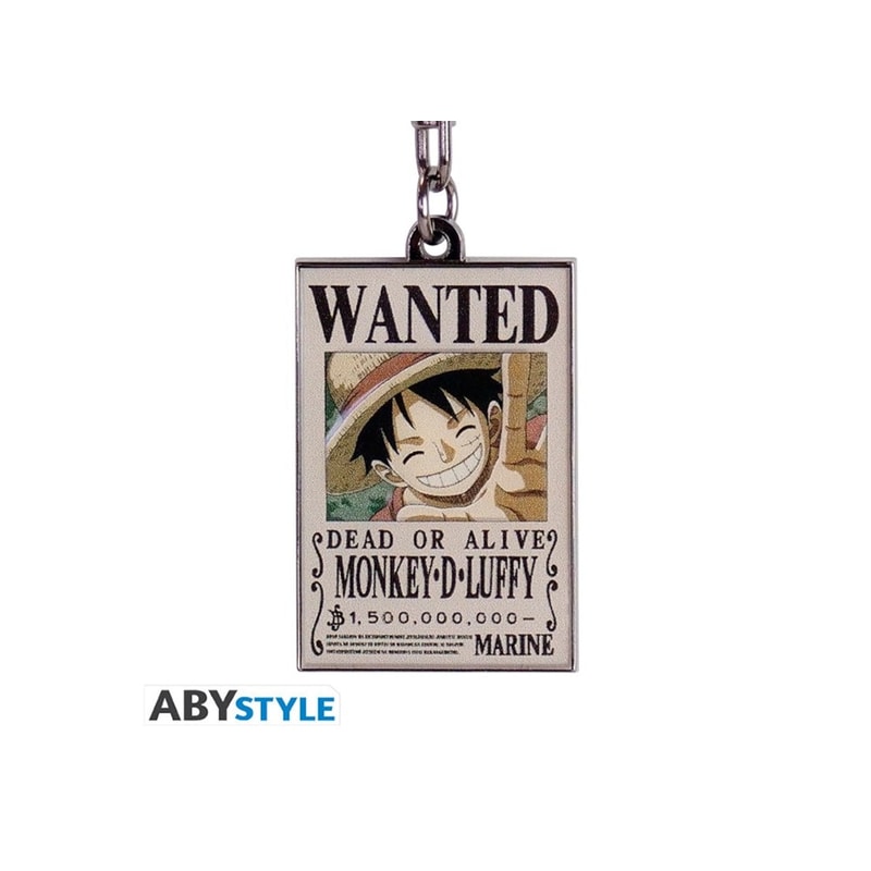 Μπρελόκ Abysse Corp One Piece Wanted Luffy