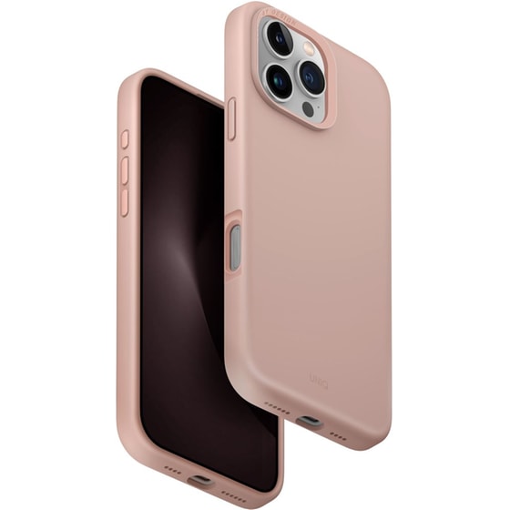Θήκη Apple iPhone 16 Pro Max - Uniq Lino Hue Hybrid Silicone Case with Magnetic Charging - Pink image 1
