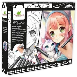 Σετ Ζωγραφικής Sycomore Manga Kemonomimi & 8 Μαρκαδόροι