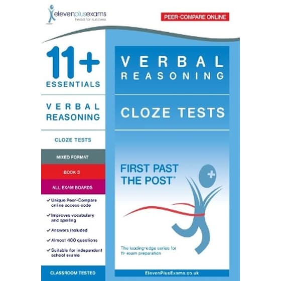 11+ Essentials Verbal Reasoning: Cloze Tests Book 3 image 0