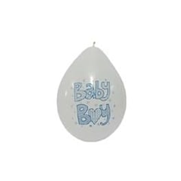 Μπαλόνια Αέρα Next Baby Boy 8 Τμχ - Λευκό με Σχέδιο