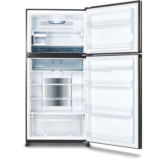 SHARP SJ-YG740G-BK Total No Frost 604 Lt Μαύρο Glass Δίπορτο image 1