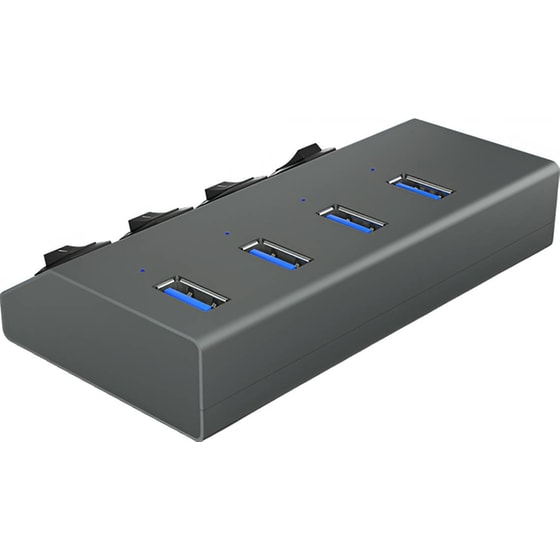 Icy Box IB-HUB1405 USB Hub 4-Port USB 3.0 συμβατό με USB-A image 2