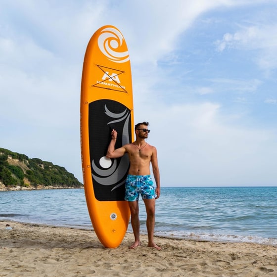 Φουσκωτή Σανίδα SUP Homathlon Mykonos 335 x 83 cm - Πορτοκαλί image 1