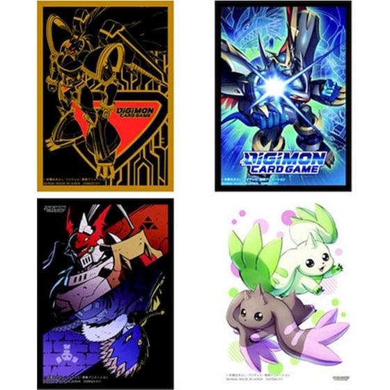 Digimon Card Sleeves Official Assorted Sleeves Card Game Terriermon/Lopmon (70 Sleeves) image 1