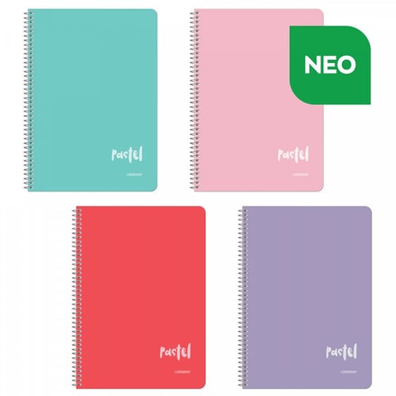 Pastel Τετράδιο Σπιράλ Με Wirelock A4 21χ29 4 Θέματα (6τμχ) image 0