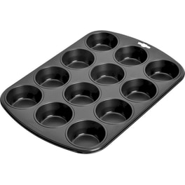 Φόρμα για Muffins Kaiser Inspiration για 12 Muffin Cupcakes 38x27cm - Μαύρη