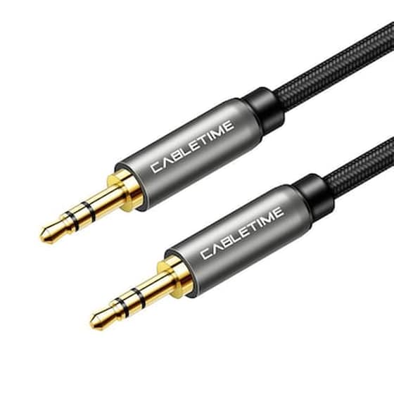 Cabletime Καλώδιο Stereo 3.5mm 1/8" Av311, Aux, 1.8m, Μαύρο image 0