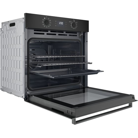INDESIT IO K78PU B 71 Lt Μαύρο Εντοιχιζόμενος Φούρνος Άνω Πάγκου image 1