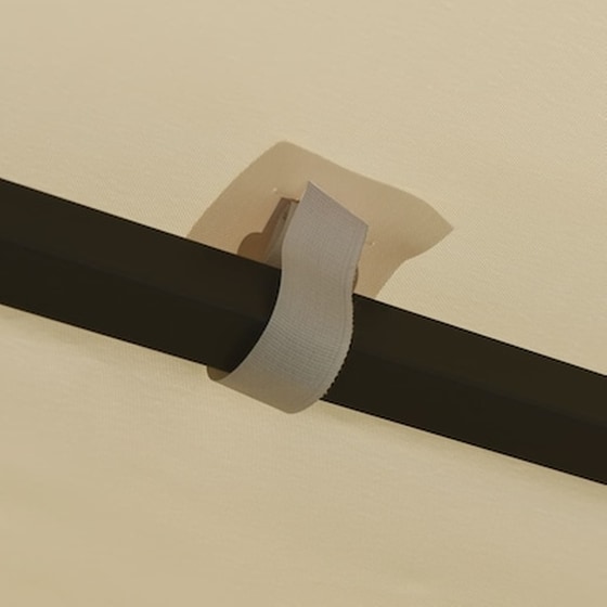 Κιόσκι Vidaxl Ατσάλι 3x3m - Κρεμ image 3