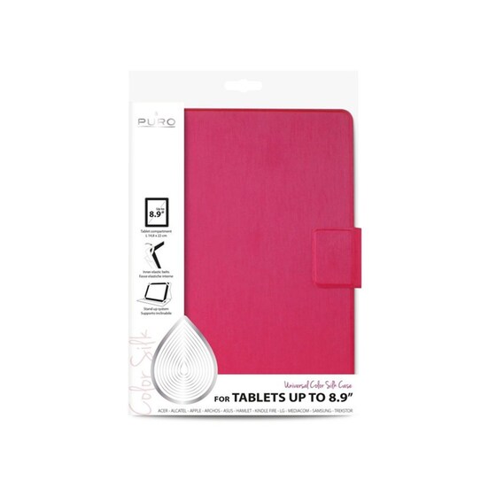 Puro Booklet Silk Case - Θήκη Tablet 8.9" - Ροζ image 4