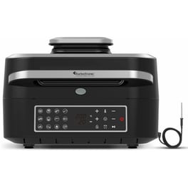 Ψηστιέρα Γκριλιέρα TURBOTRONIC TT-AG700 AIR FRYER GRILL 1800W Μαύρο-Ασημί