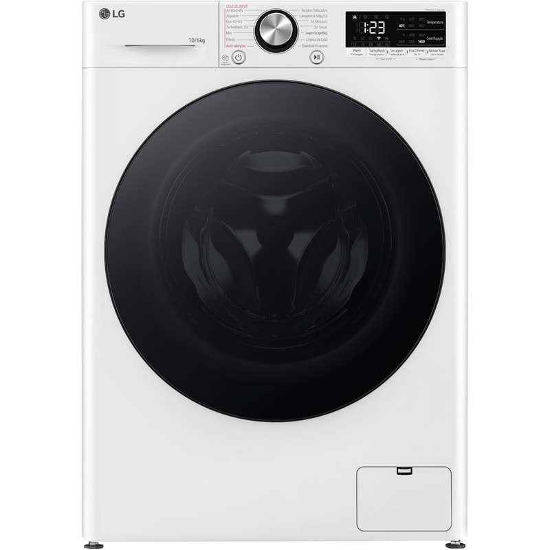 Πλυντήριο – Στεγνωτήριο Ρούχων LG D4R7010TSWB 10kg/6kg 1.400 Στροφές – Λευκό