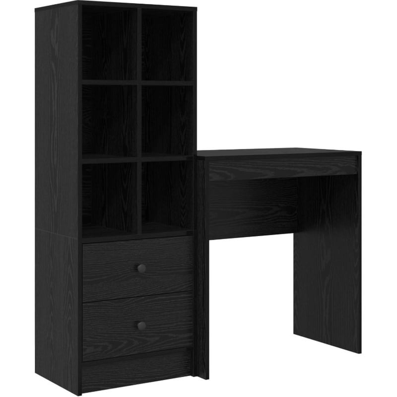 Γραφείο VidaXL 115,5x40x127 cm - Μαύρη Οξιά (2 τεμ.)
