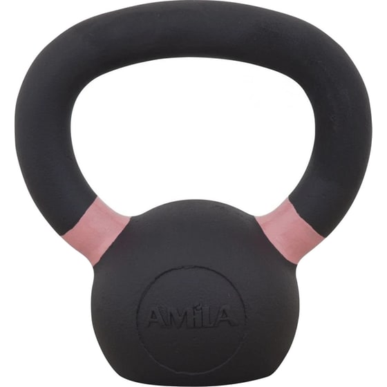 Kettlebell Κλασσικό 4 kg Amila 44680 από Μαντέμι - Μαύρο/ Ροζ image 1