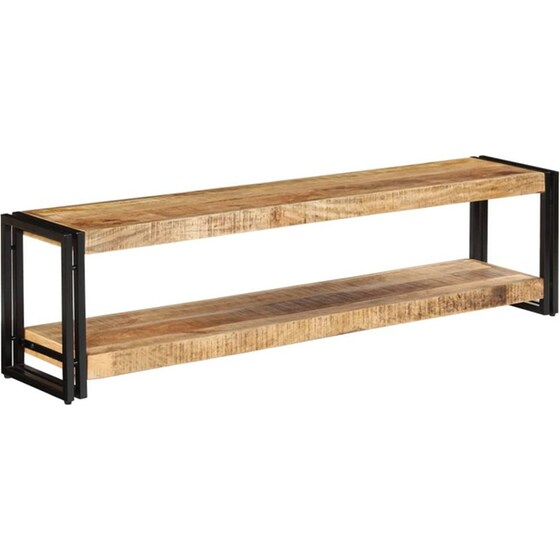 Έπιπλο Τηλεόρασης VidaXL από Ξύλο 150x30x40cm - Καφέ/Μαύρο image 6