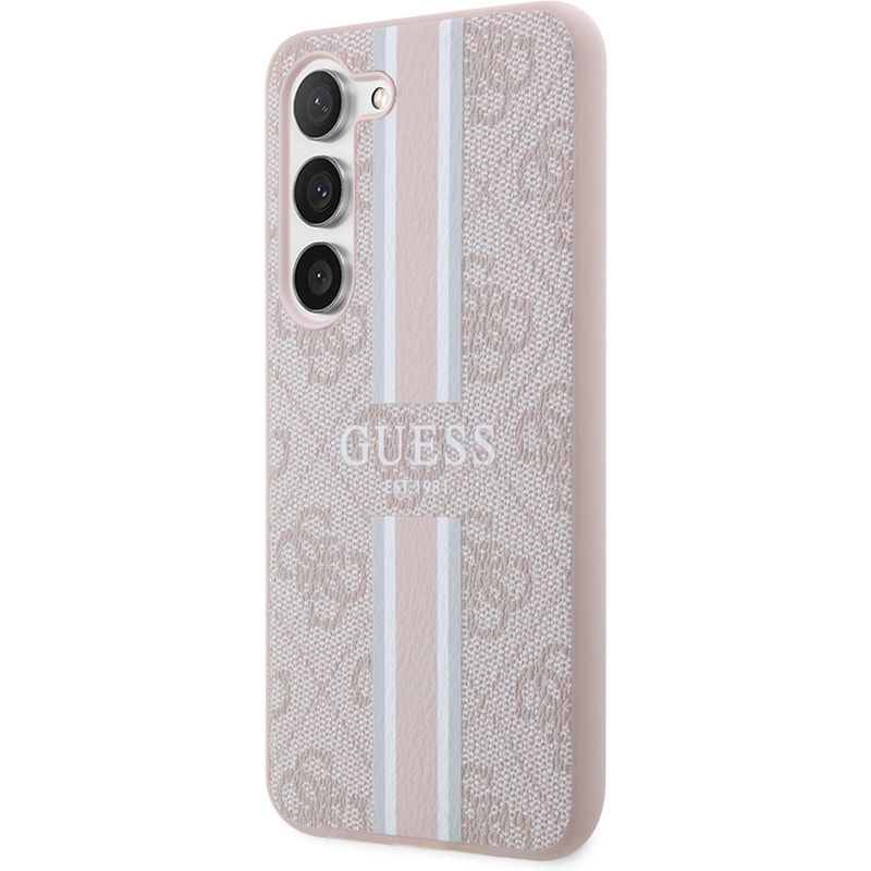 GUESS Θήκη Samsung Galaxy S23 S911 - Guess 4g Logo Collection Printed Stripe - Ροζ