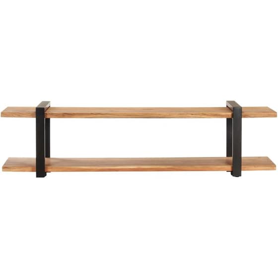 Έπιπλο Τηλεόρασης VidaXL από Ξύλο 160x40x40cm - Καφέ/Μαύρο image 2