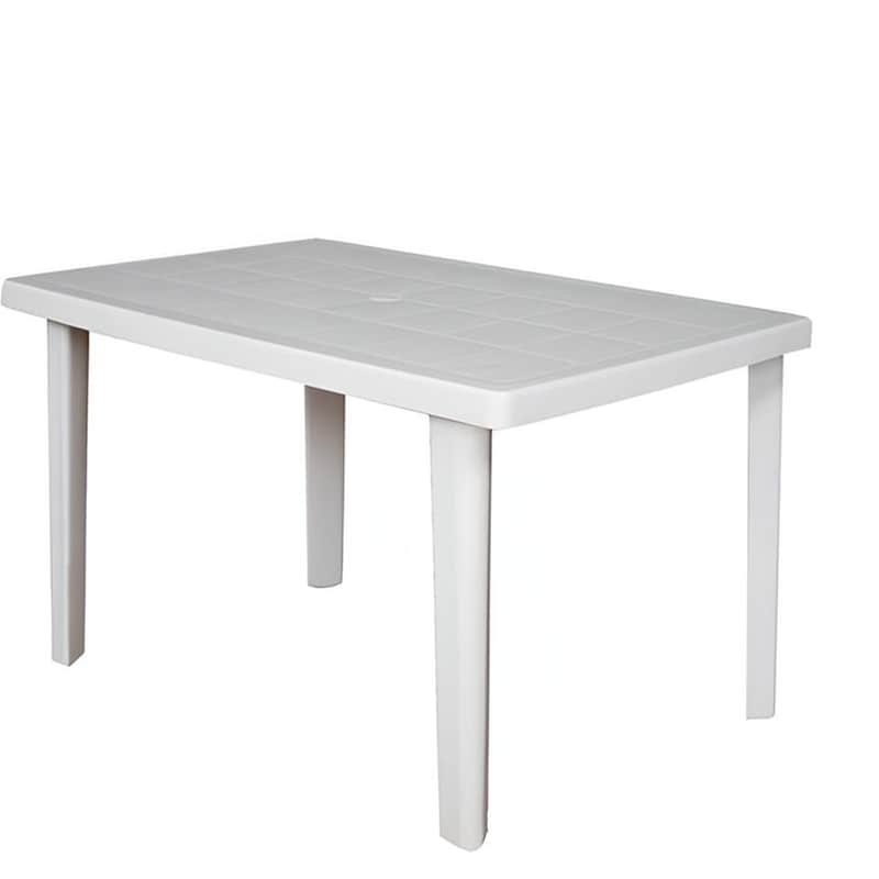 Τραπέζι Εξωτερικού Χώρου Woodwell c8650 από Πλαστικό 100x67x72 cm - Λευκό