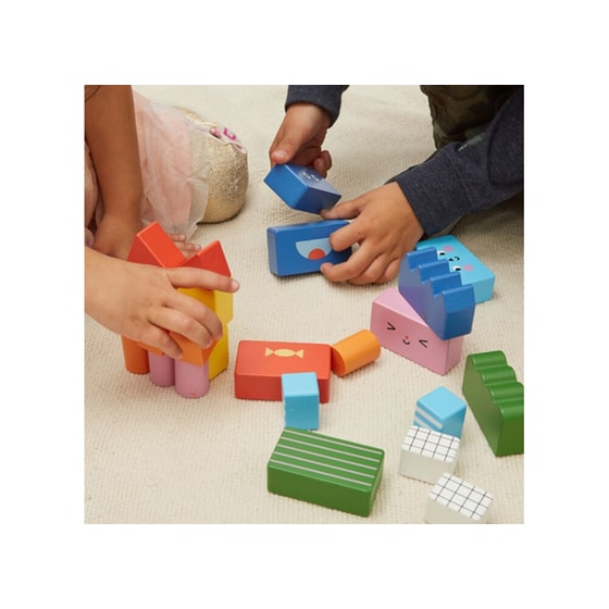 KIKKERLAND Wooden Building Blocks Kids image 0