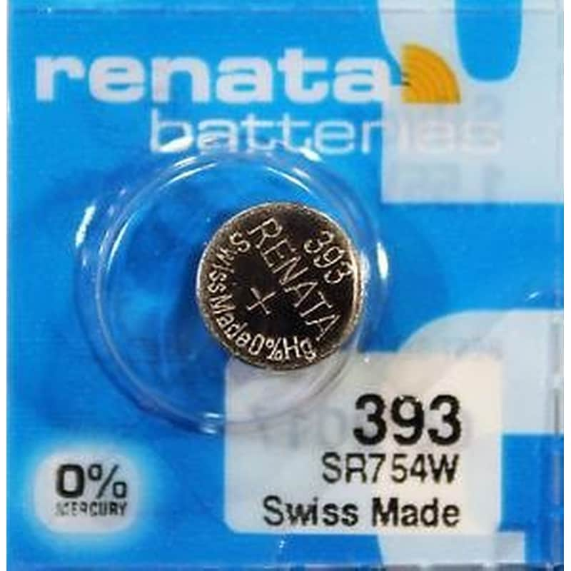 RENATA Μπαταρία Για Ρολόγια Renata Silver Oxide No393 SR754SW 1,55V 1τμχ