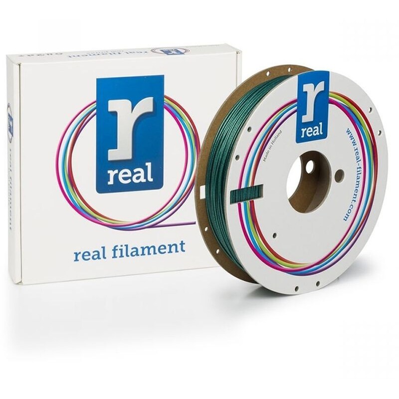 REAL FILAMENTS REAL FILAMENTS νήμα 3D εκτυπωτή PLA Sparkle - 0.5kg 1.75mm - Πράσινο