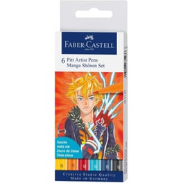 Μαρκαδόροι Γραφής Faber Castell Manga Shonen (6 Τεμάχια)