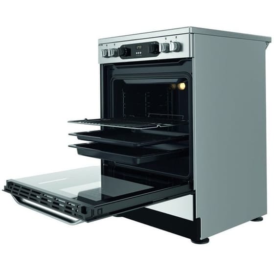 HOTPOINT HS68V8CHX 83 Lt Inox Ηλεκτρική Κουζίνα Κεραμική image 2