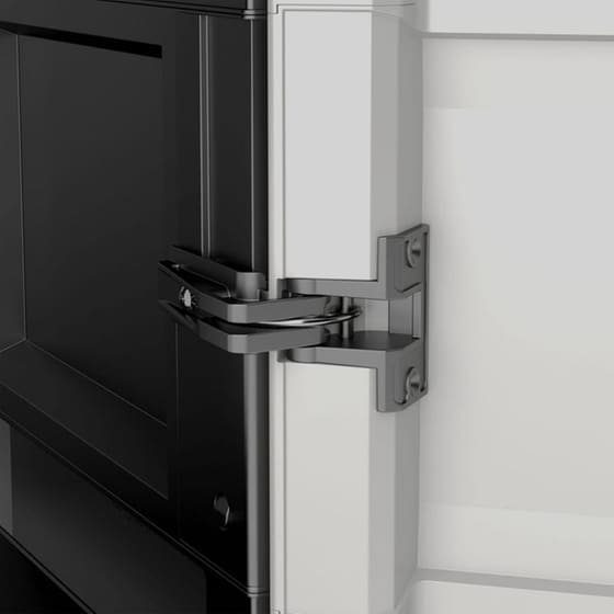 Ντουλάπα Keter Gear Δίφυλλη Πλαστική 68x39x182 cm - Γκρι/Μαύρο image 2